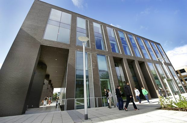 View of Lancaster University Management School.