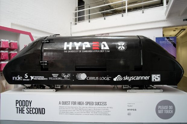 Hyperloop pod designed by HYPED.